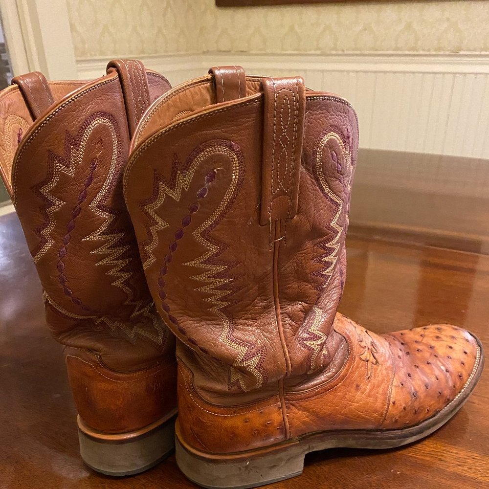 Ostrich Skin Boots Lucchese